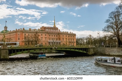 Saint Michael's Castle In St. Petersburg, Russia