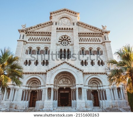 Saint Nicholas Cathedral - Monaco Cathedral. Monaco-Ville, Monaco.