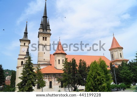 Saint Nicholas Church (Biserica Sfantul Nicolae), Romania, Transylvania, Brasov, Schei Imagine de stoc © 