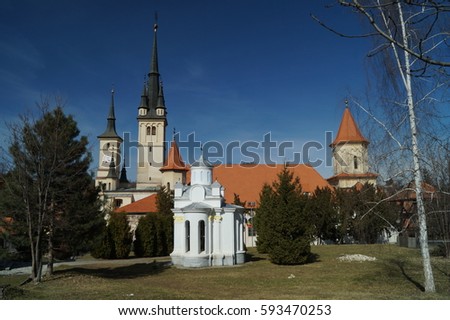 Saint Nicholas Church (Biserica Sfantul Nicolae), Romania, Transylvania, Brasov, Schei Imagine de stoc © 