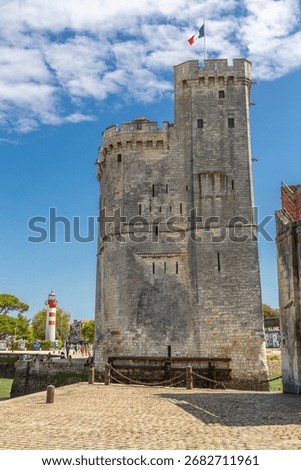 Saint Nicolas Tower and Alignment Lighthouse of the Old Port of La Rochelle, Charente-Maritime, France