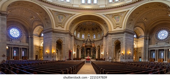 Saint Paul, MN - Sep 16 2022: Cathedral Of Saint Paul Interior