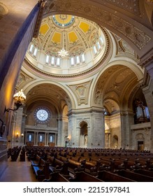 Saint Paul, MN - Sep 16 2022: Cathedral Of Saint Paul Interior