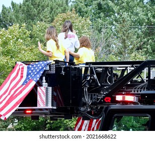             Saint Paul, MN USA - August 8, 2021: St. Paul Celebration Parade For Olympic Gold Medalist Suni Lee                   