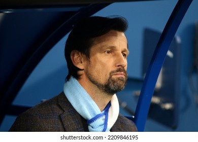 Saint Petersburg, Russia, 02 October 2022: Football. Russian Premier League 2022-2023. Zenit FC - FC Rostov. Coach Sergei Semak.