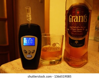 Saint Petersburg \ Russia - 04.11.2019: Blood Alcohol Level