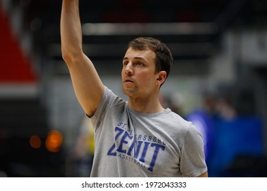 Saint Petersburg, Russia - 11 May 2021: Basketball. Playoffs VTB United League 2020-2021, BC Zenit - BC Parma. Basketball Club Player Kevin Pangos.