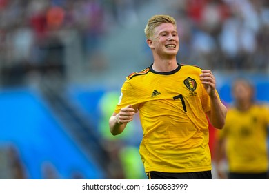 SAINT PETERSBURG, RUSSIA: 14 July 2018 Kevin De Bruyne Of Belgium During The Russia 2018 World Cup Football Match Between Belgium And England 