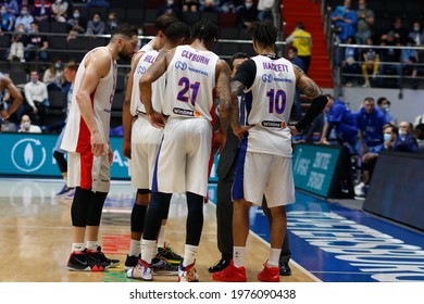 Saint Petersburg, Russia - 17 May 2021:  Basketball. Playoffs VTB United League 2020-2021, BC Zenit - BC CSKA. Basketball Club Player Daniel Hackett.