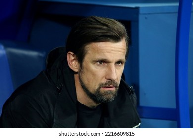 Saint Petersburg, Russia, 20 October 2022: Football. Russian Cup 2022-2023. Zenit FC - FC Krylia Sovetov. Head Coach Sergei Semak