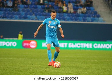 Saint Petersburg, Russia, 24 October 2022: Football. Russian Premier League 2022-2023. Zenit FC - FC Sochi. Player Dejan Lovren