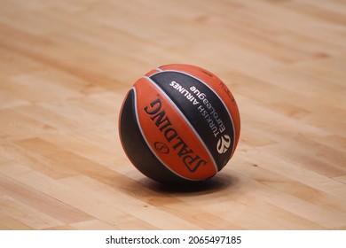 Saint Petersburg, Russia - 27 October 2021:  Basketball. Euroleague 2021-2022, BC Zenit Vs Real Madrid. Ball.