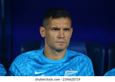 Saint Petersburg, Russia, 31 August 2022: Football. Russian Cup 2022-2023. Zenit FC - FC Fakel. Player Dejan Lovren