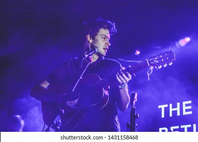 Saint Petersburg, Russia - April 6, 2019: The Retuses Concert, Indie Folk Show In Club AURORA Concert Hall