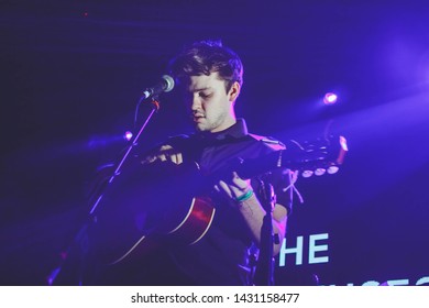 Saint Petersburg, Russia - April 6, 2019: The Retuses Concert, Indie Folk Show In Club AURORA Concert Hall