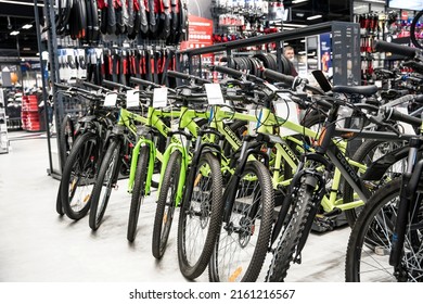 Saint PETERSBURG, Russia - May 21, 2022: Sale Of New Sports Bikes