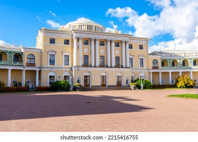 Saint Petersburg, Russia - October 2022: Pavlovsk Palace In Pavlovsky Park