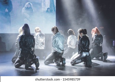 Saint Petersburg, Russia - October 27, 2019: Korean coverdance festival ETO 2019 in club Aurora Concert Hall