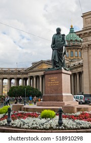 SAINT PETERSBURG, RUSSIA - SEPTEMBER 30, 2016: Monument To Michael Andreas Barclay De Tolly