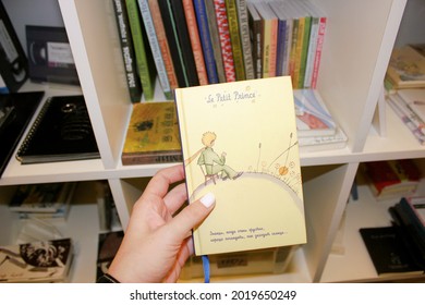 Saint Petersburg, Russia - September 5, 2019: The Little Prince By Antoine De Saint-Exupéry In A Book Store In An Open Art Space With Shops, Galleries And Exhibitions