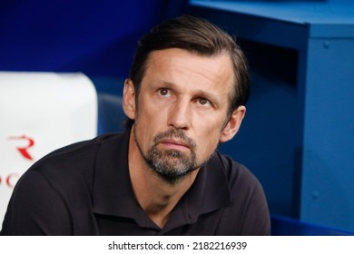 Saint Petersburg, Russia,22july 2022: Football. Russian Premier League 2022-2023. Zenit FC - FC Krylia Sovetov. Head Coach Sergei Semak