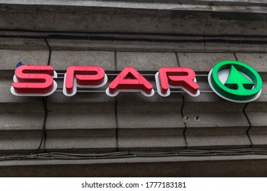 Saint Petersburg / Russia-24.04.2020: Spar Store Brand