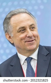 Saint Petersburg-Russia-06.06.2021: XXIII St. Petersburg International Economic Forum 2019. SPIEF 2019 Participants. Deputy Prime Minister Of The Russian Federation Vitaly Mutko.