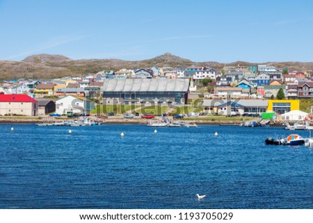 Saint Pierre panorama. Saint Pierre, Saint Pierre and Miquelon.