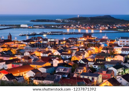 Saint Pierre panorama. Saint Pierre, Saint Pierre and Miquelon.