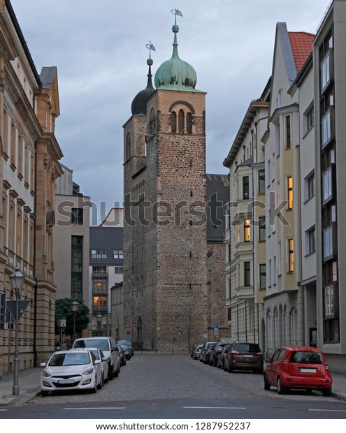 the\
saint Sebastian church in the german city\
Magdeburg