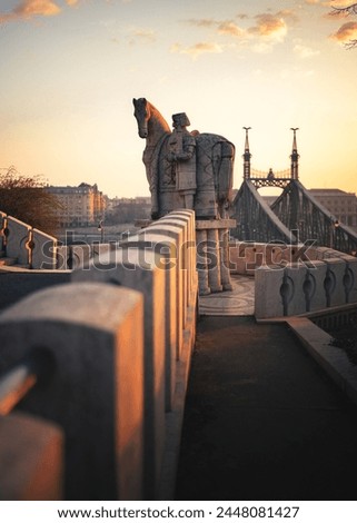 Saint Stephen statue at Liberty Bridge, Budapest