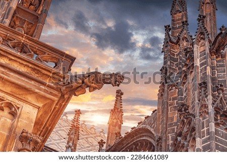 Saint Vitus Cathedral in Prague, Czech Republic. Prague - St. Vitus cathedral in Castle.