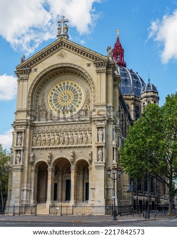Saint-Augustin church - Paris, France. It is a Catholic church located at boulevard Malesherbes in the 8th arrondissement of Paris