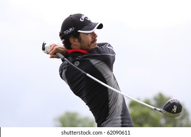 SAINT-CLOUD GOLF COURSE, FRANCE - MAY 30 :  Philippe Jost (FRA) At European Long Drive Contest, May 30, 2010, At  Hippodrome De Saint-Cloud Golf Club, France.