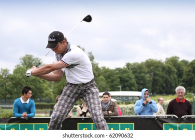 SAINT-CLOUD GOLF COURSE, FRANCE - MAY 30 :  Steph Gresel (NED) At European Long Drive Contest, May 30, 2010, At  Hippodrome De Saint-Cloud Golf Club, France.