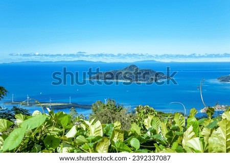 Sainte Anne Island, Sainte Anne Marine National Park, Republic of Seychelles, Africa.
Sainte Anne Island seen from Island Mahe.