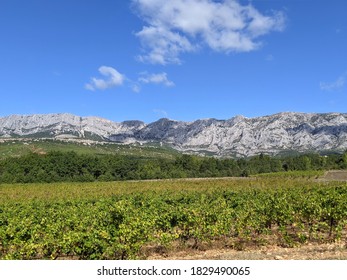 The Sainte Victoire Mountain In The South Of France Near Aix En Provence City, The Most Famous Mountain In Provence, A True Symbol Of The Region. Made Famous By The Painter Paul Cézanne