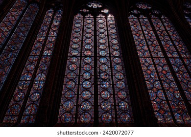 SAINTE-CHAPELLE royal chapel in the Gothic style Stained Glass - Powered by Shutterstock