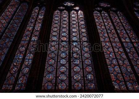 SAINTE-CHAPELLE royal chapel in the Gothic style Stained Glass