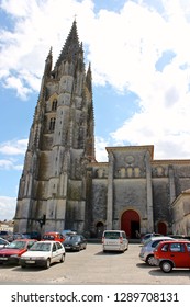 SAINTES, FRANCE - Aug 3, 2012: The Basilique Saint Eutrope, A Roman Catholic Church. A World Heritage Site As Part Of The Ways Of Saint James In France