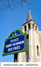 Saint-Germain Des Pres Square In Paris, France