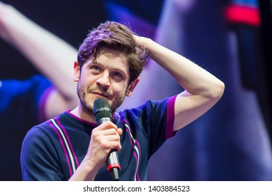 
Saint-Petersburg, Russia. May 18, 2019.Actor And Musician Iwan Rheon At The Comic Con Festivals In St. Petersburg, Russia.