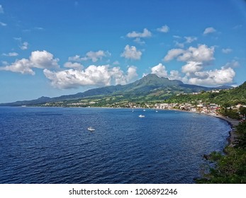 Saint-Pierre Bay And Mount Pelée Volcano - Martinique - FWI