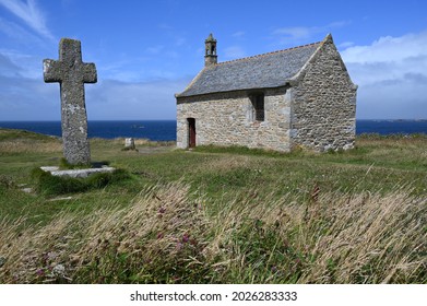 Saint-Samson chapel on the Breton coast in Landunvez 