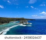 Saipan bird island, Pacific Ocean, Blue sky and ocean in peace