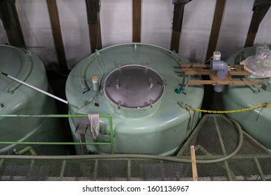 Sake Fermentation Tank Made Of Iron
