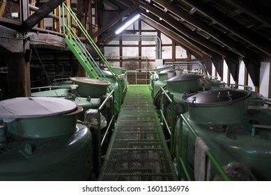 Sake Fermentation Tank Made Of Iron
