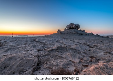 Sakhir Bahrain -January 12 2018: Dragon Rock