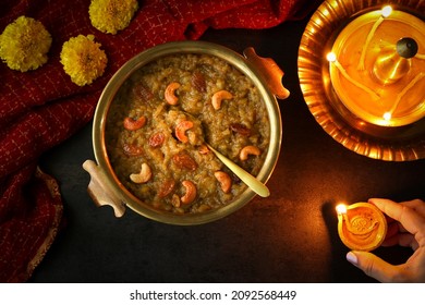 Sakkarai Pongal Indian festival food traditional popular mithai sweet dessert made on the festival day of Pongal Makar Sankranti vishu Diwali India. Payasam in Chennai Tamil Nadu - Shutterstock ID 2092568449