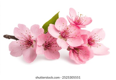 sakura flowers isolated solated on White Background – High Resolution - Powered by Shutterstock